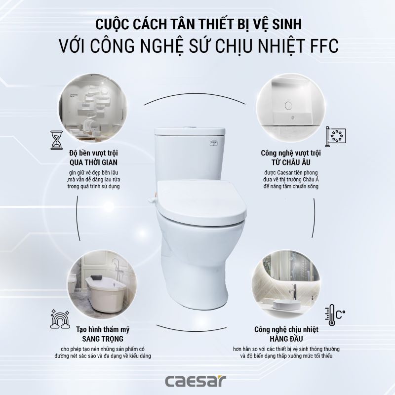 Công nghệ sản xuất sứ của Caesar: Ưu điểm và ứng dụng