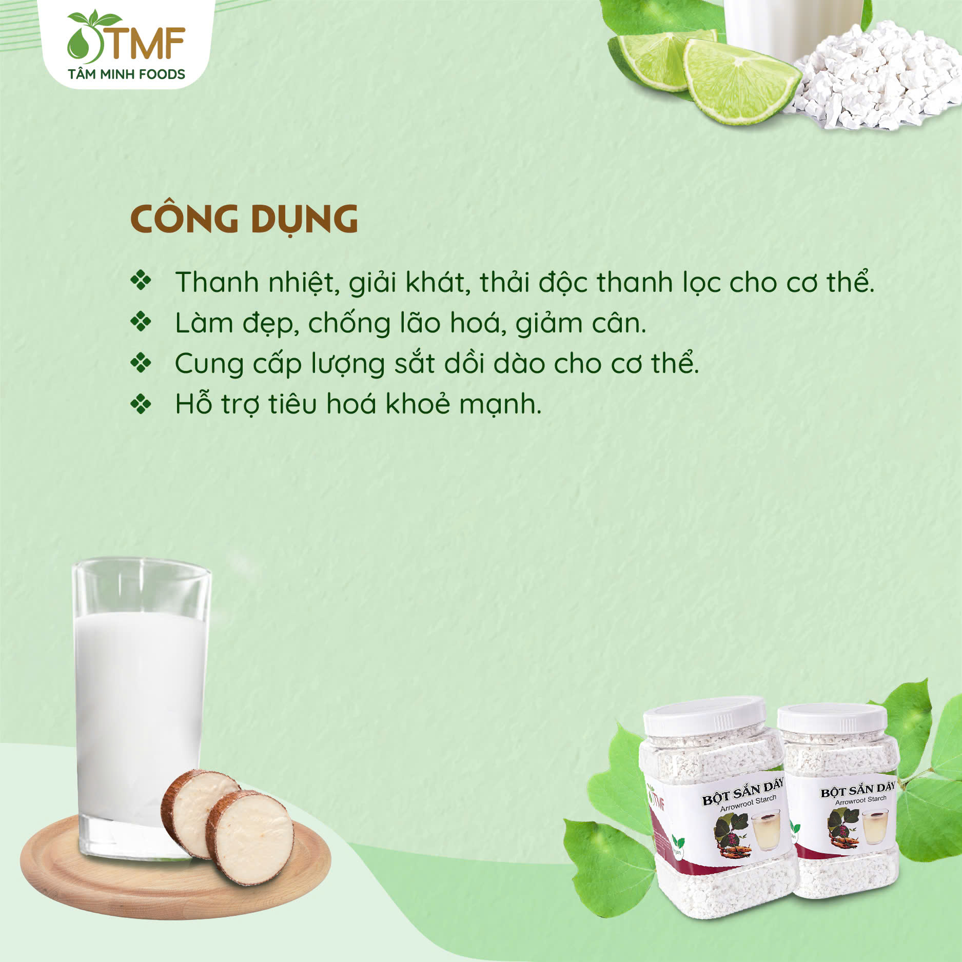 BỘT SẮN DÂY NGUYÊN CHẤT 500G