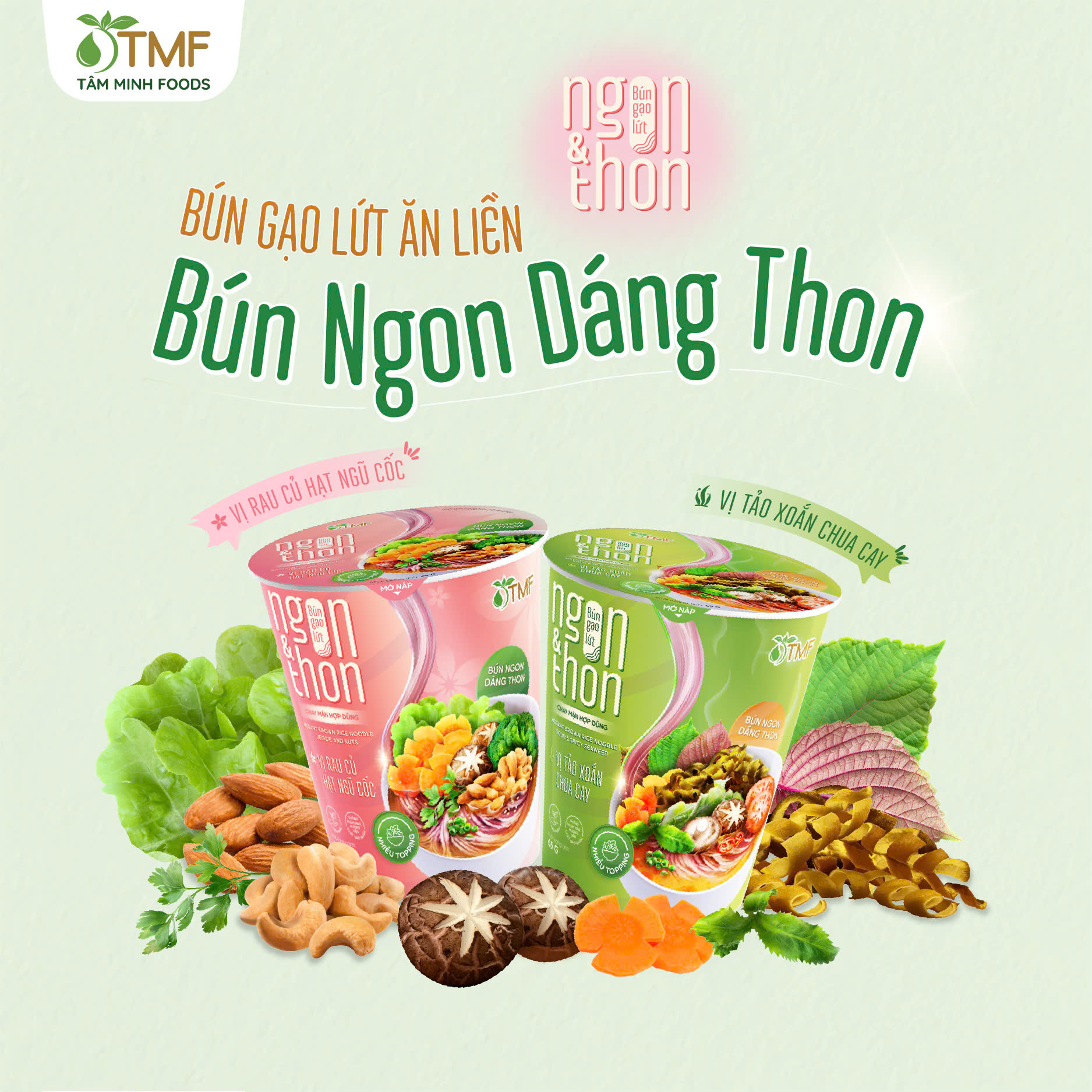 BÚN GẠO LỨT NGON & THON - TẢO XOẮN CHUA CAY