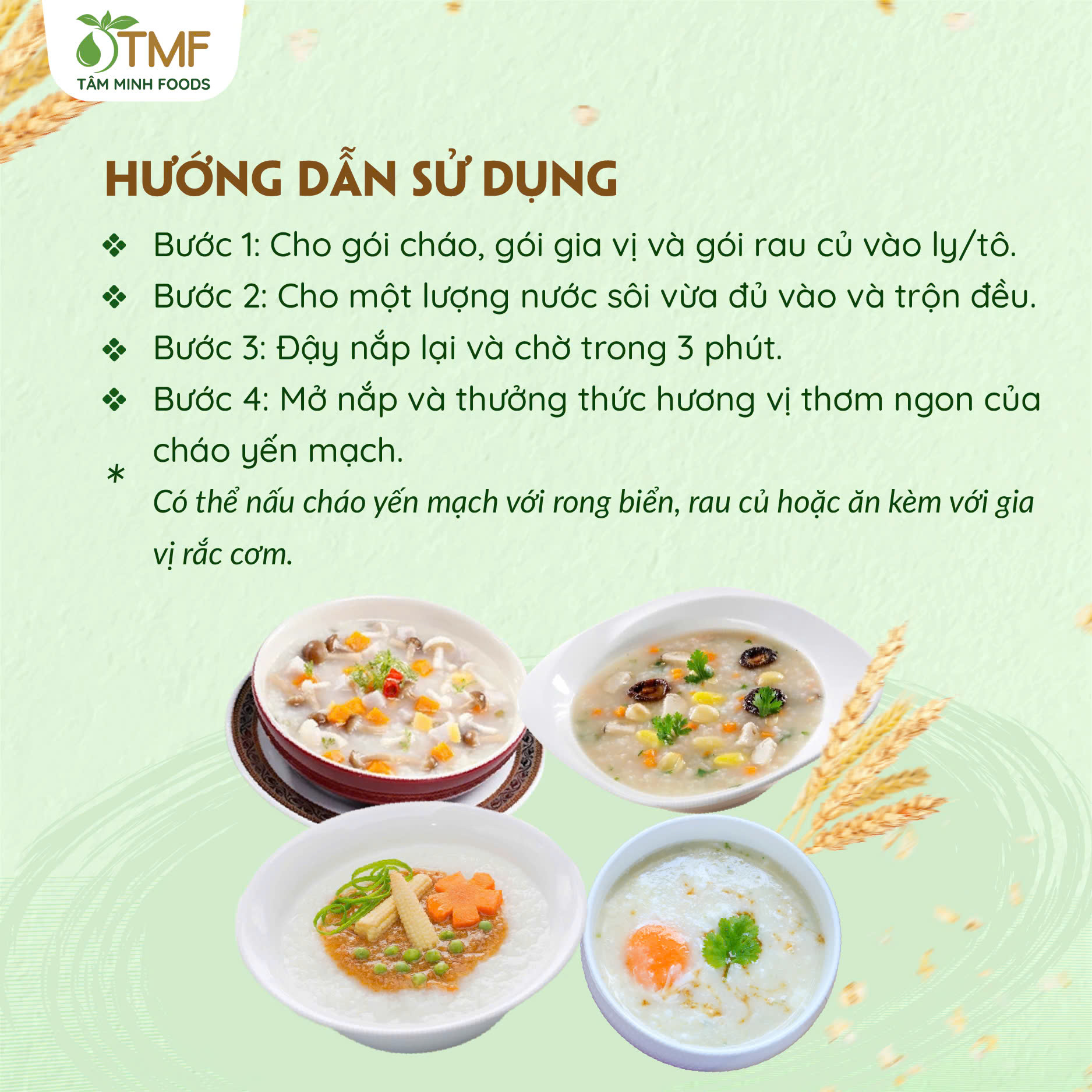 CHÁO YẾN MẠCH (LY)