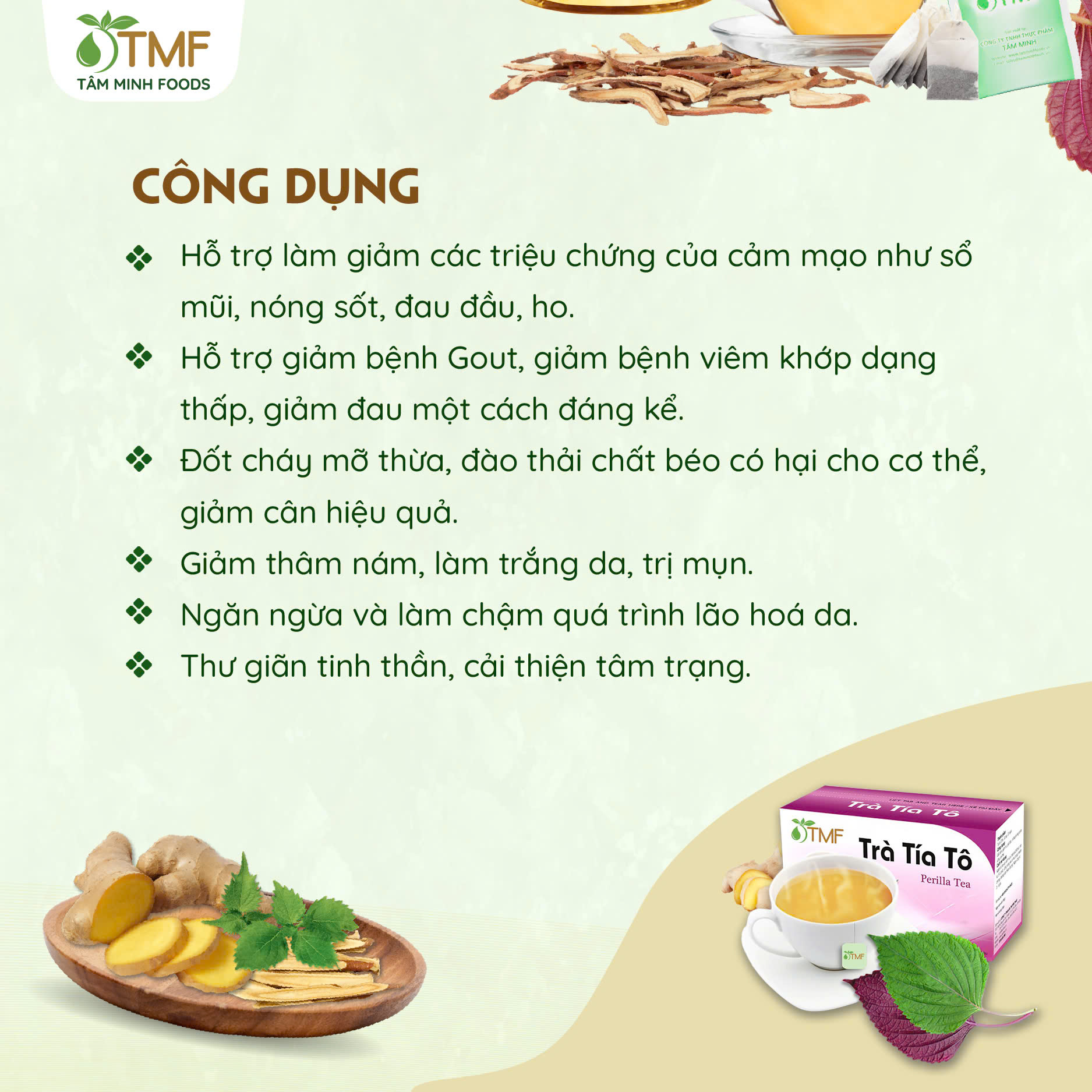THÙNG 50 HỘP TRÀ TÍA TÔ