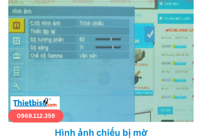 Máy chiếu bị mờ: Hướng dẫn khắc phục chi tiết