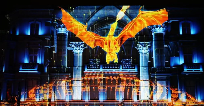 Thuê máy chiếu 3D mapping