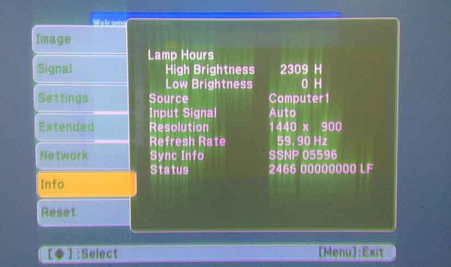 Sửa máy chiếu BenQ hư bóng đèn