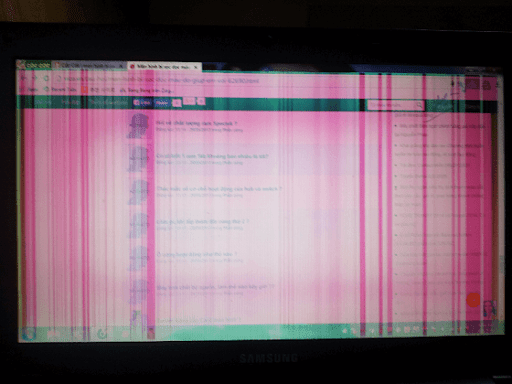 Lỗi sọc màn hình ở máy chiếu BenQ