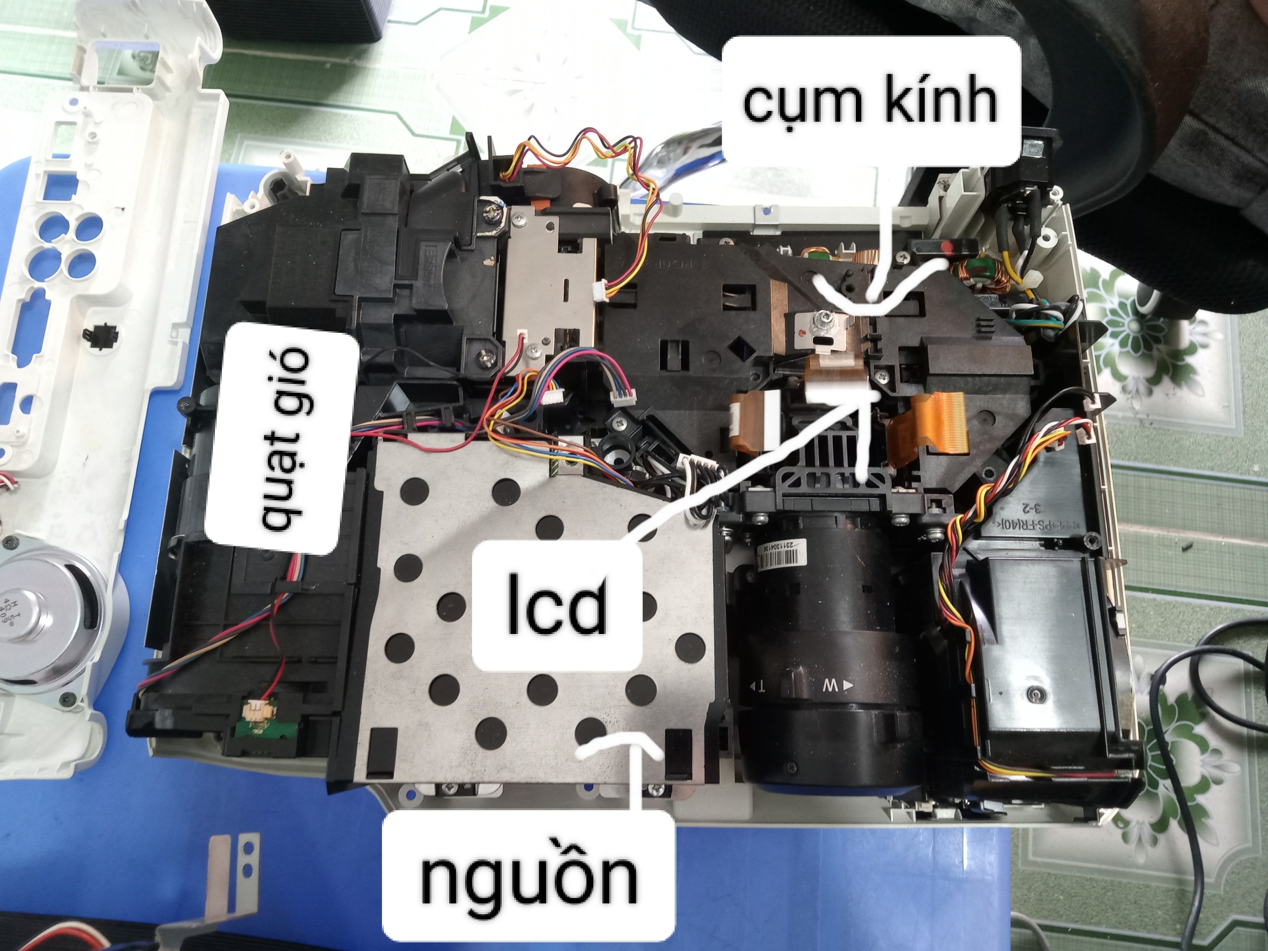 Sửa máy chiếu Panasonic hư nguồn