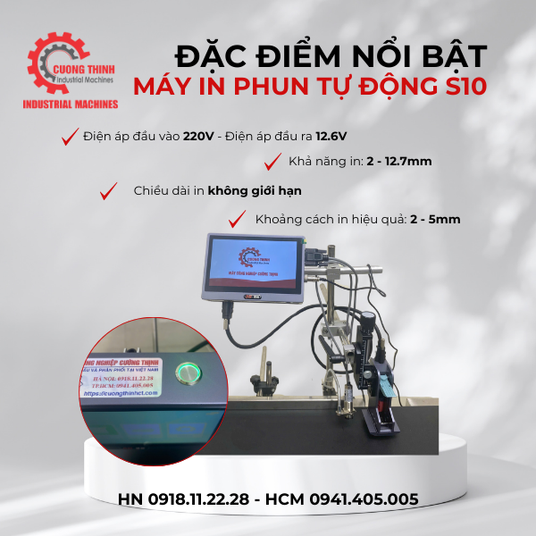Máy in phun date tự động S10