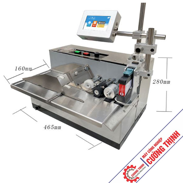 kích thước Máy in phun tự động S10 kết hợp phân trang của MY-380F
