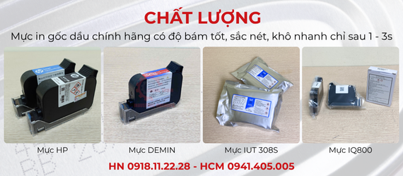 Mực in khô nhanh, bám tốt