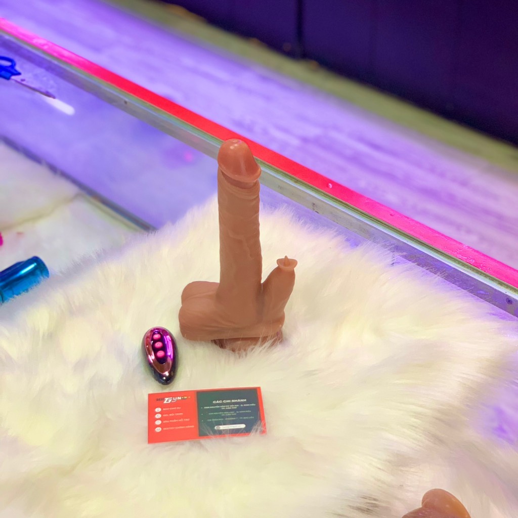 dương vật đóng có nhanh lưỡi - rung - cao cấp