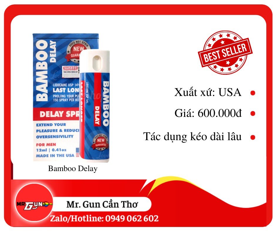 Chai xịt Bamboo delay USA