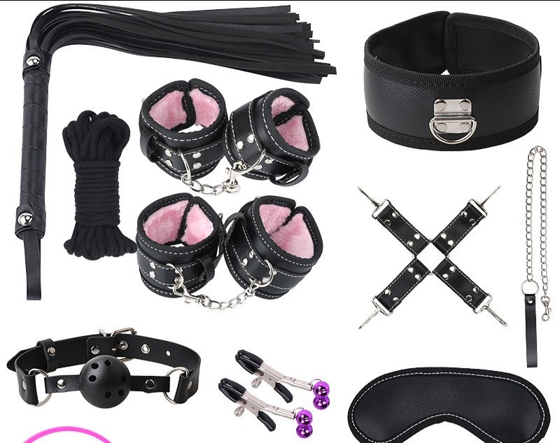bộ bdsm cap cấp black đen