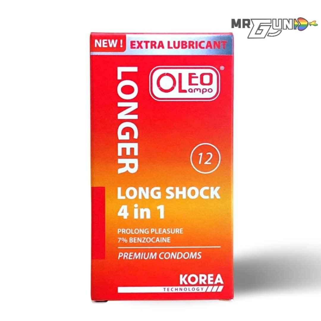 Bao cao su OLEO LAMPO 4in1 - Kéo dài quan hệ - Hộp 12 cái