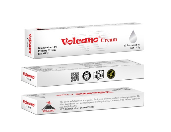 kem bôi kéo dài quan hệ vocano 1 hộp 12 gói