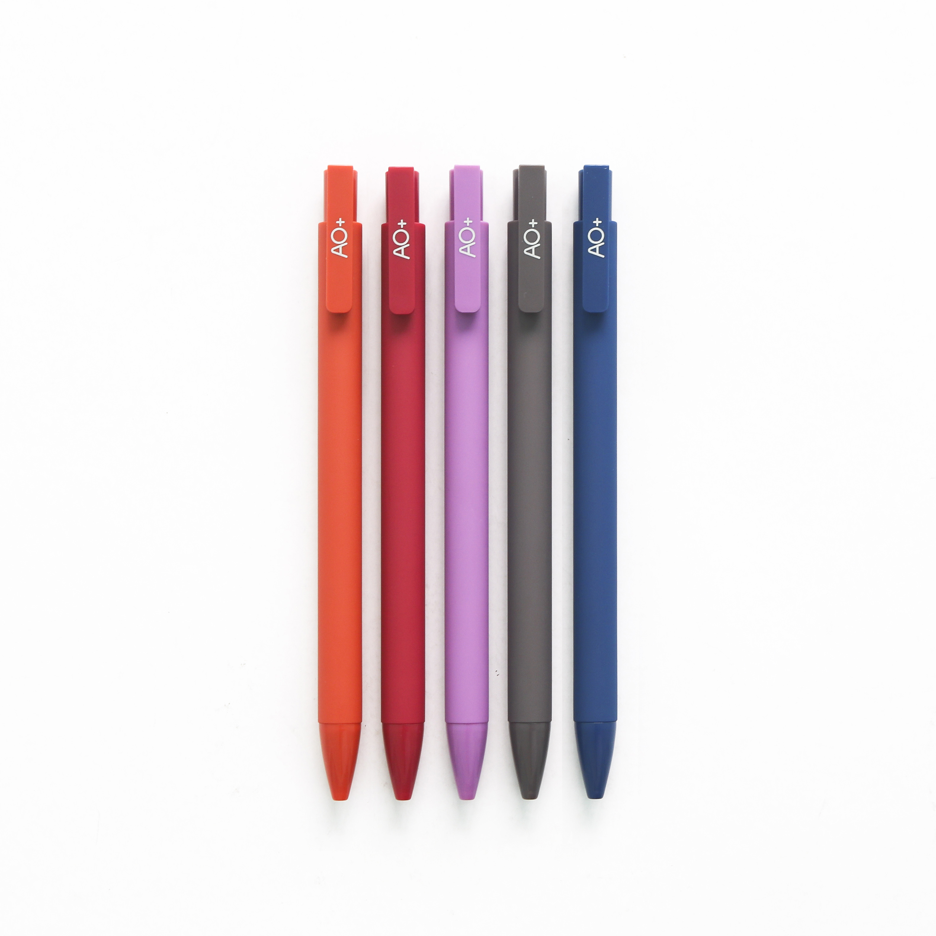 Bút Bi Gel Bấm AO+ Mực Đen BG101