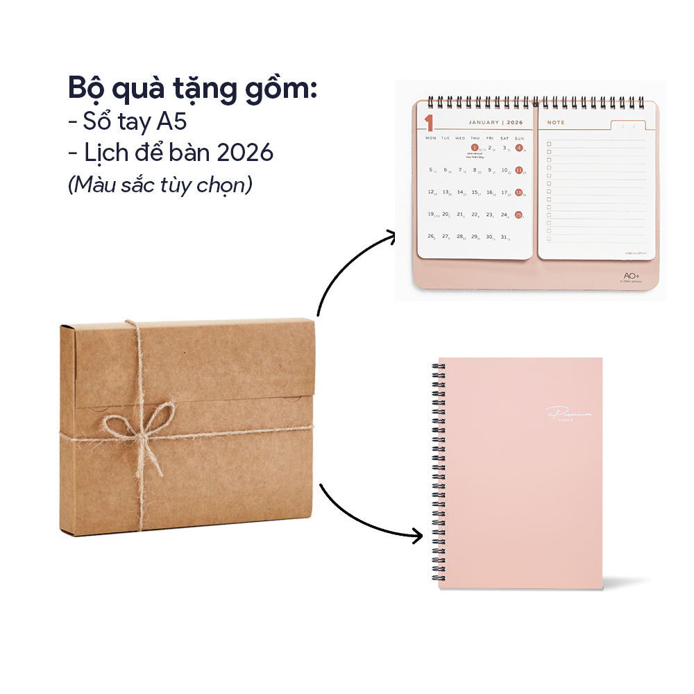 Combo Quà Tặng Sổ Lịch 2026