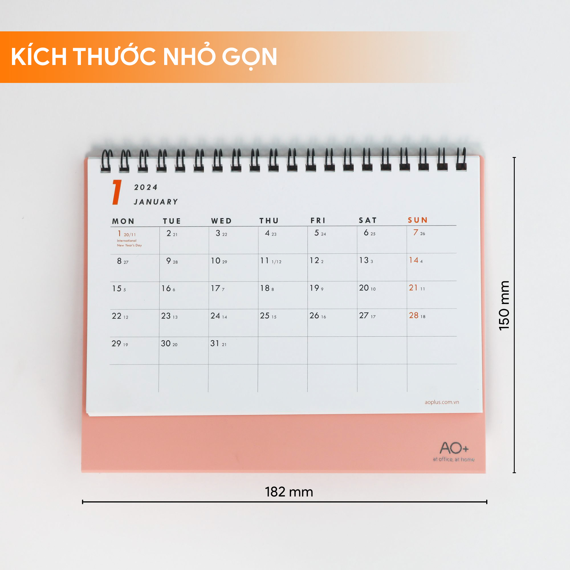 Lịch Để Bàn 2024 Tiện Lợi, Thanh Lịch 6 Màu