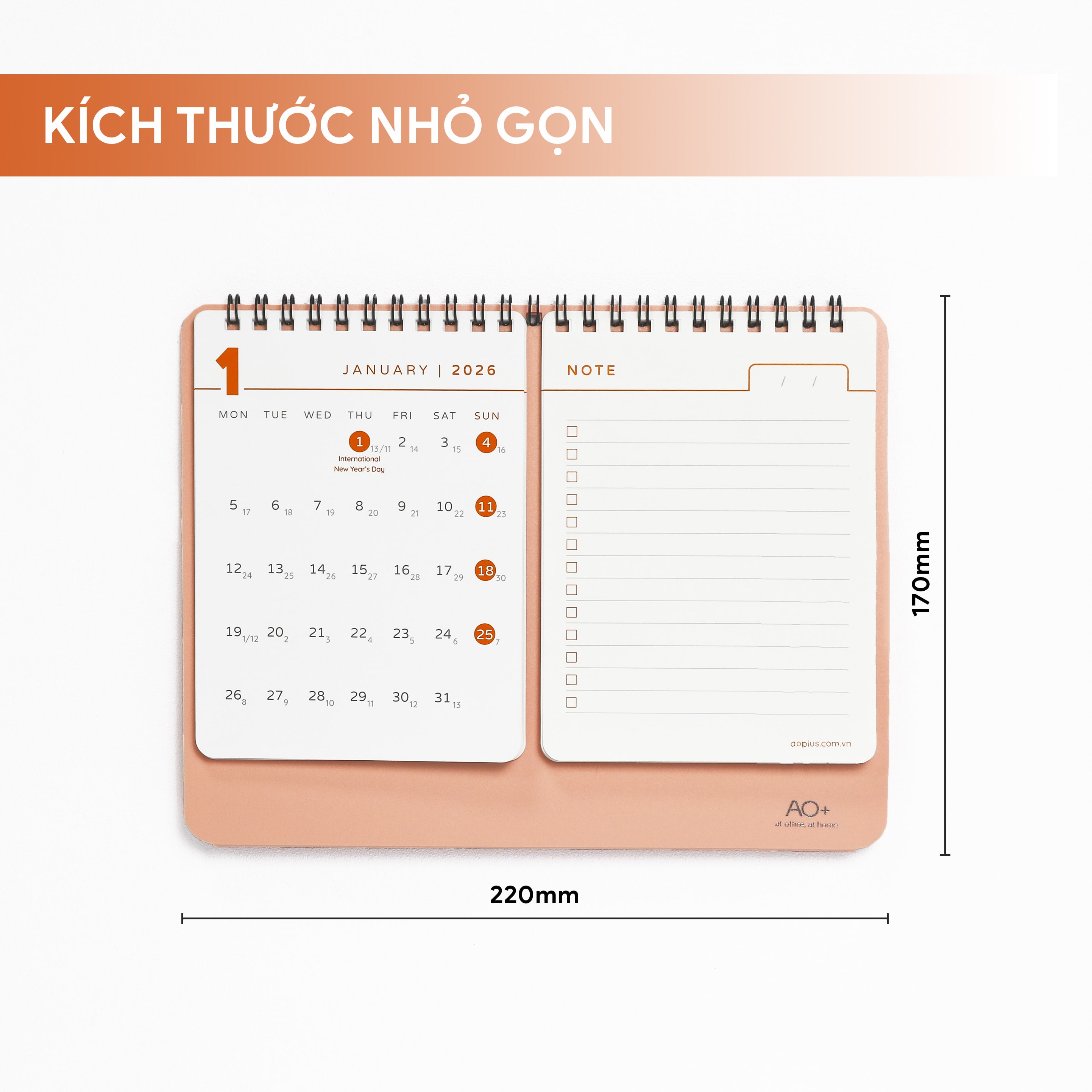 Combo Quà Tặng Sổ Lịch 2026