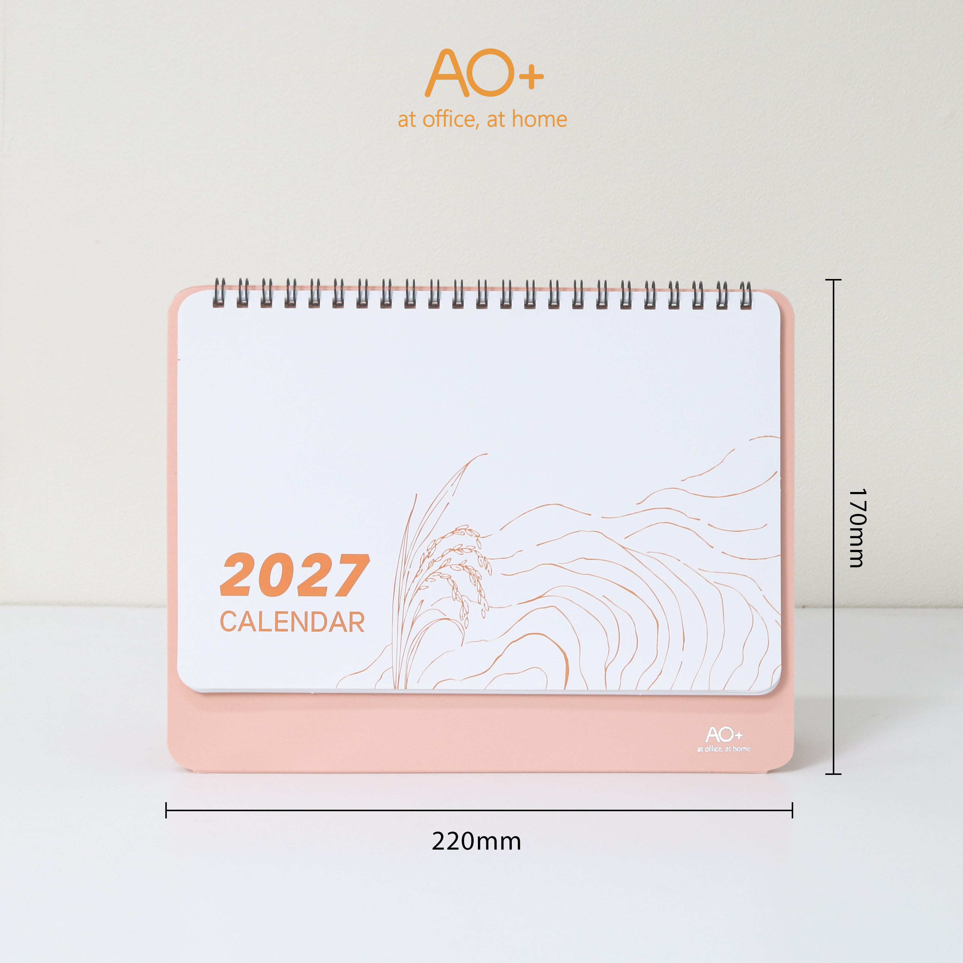 Lịch để bàn 2027, đế nhựa nhỏ gọn lên kế hoạch hằng ngày AA705
