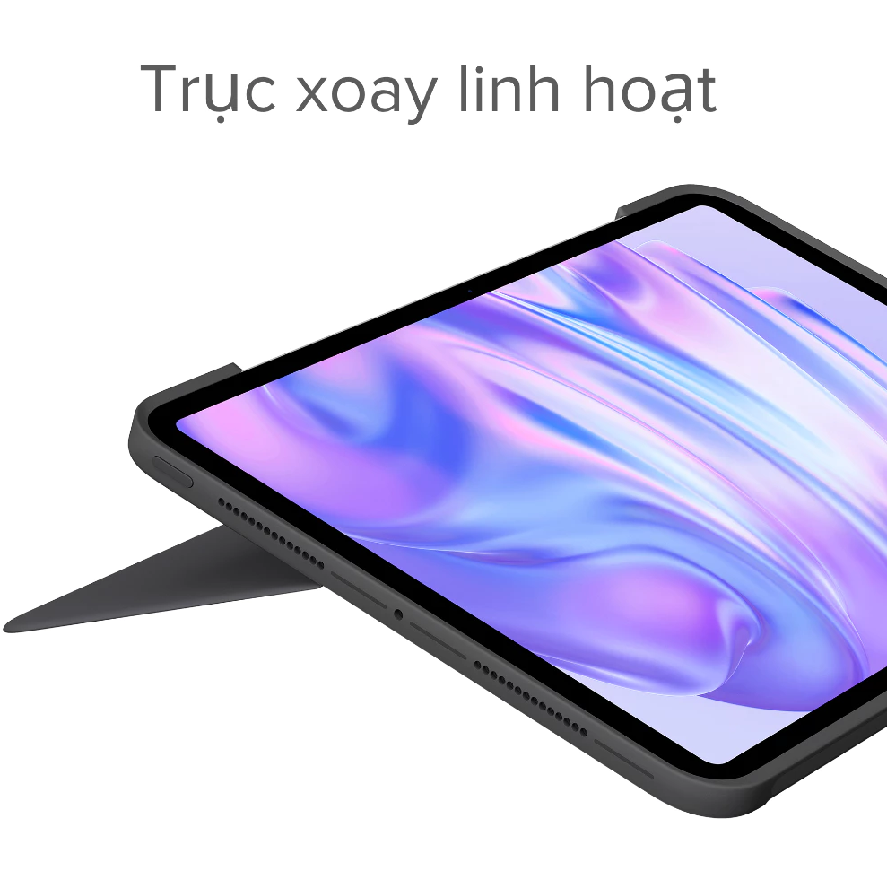 Bàn Phím Logitech Combo Touch iPad Pro 2024 M4 13 inch - Trắng Cũ 97%