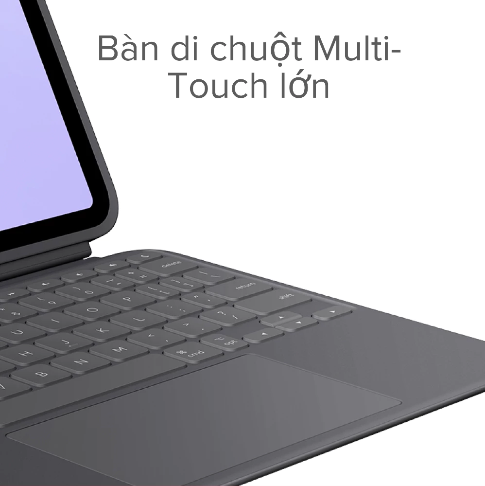 Bàn Phím Logitech Combo Touch iPad Pro 2024 M4 13 inch - Trắng Cũ 97%
