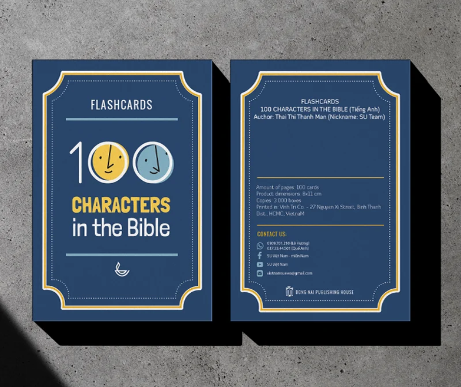 Flashcard 100 Nhân Vật Trong Kinh Thánh (Tiếng Việt và Tiếng Anh)