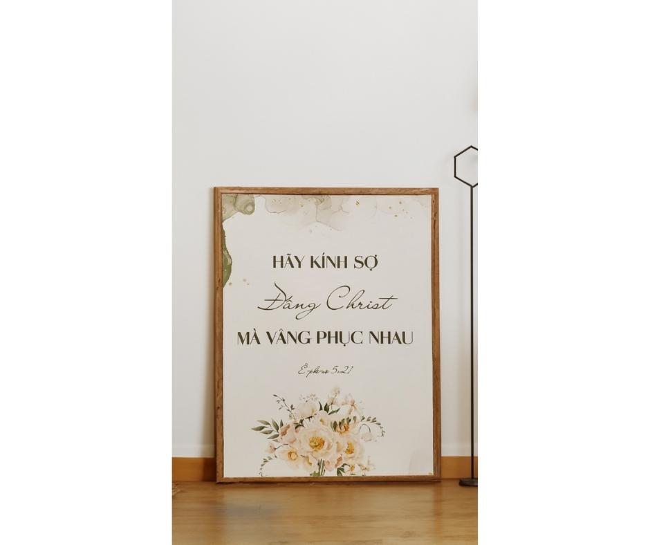 Tranh Canvas Câu Gốc Làm Quà Cưới (Bộ 3 tranh có thể mua lẻ)