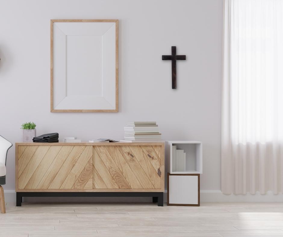 Thập tự giá Gỗ Cơ Đốc -Decor rất đẹp Kích thước 28x16Cm