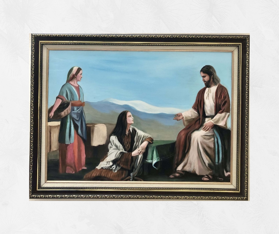 Tranh  Sơn Dầu "Lựa  Chọn Phần Tốt Nhất" 50x70Cm