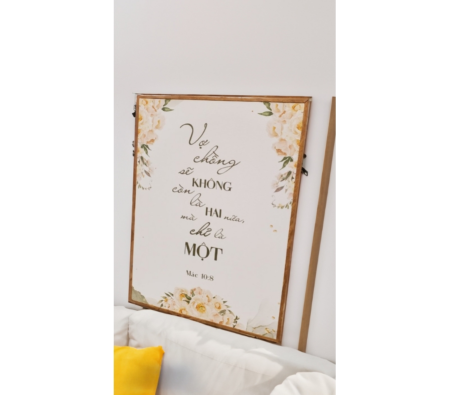 Tranh Canvas Câu Gốc Làm Quà Cưới (Bộ 3 tranh có thể mua lẻ)