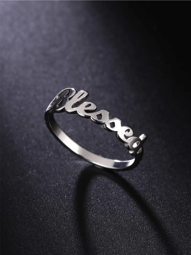 Nhẫn Unisex Trust God có thể điều chỉnh theo cỡ tay