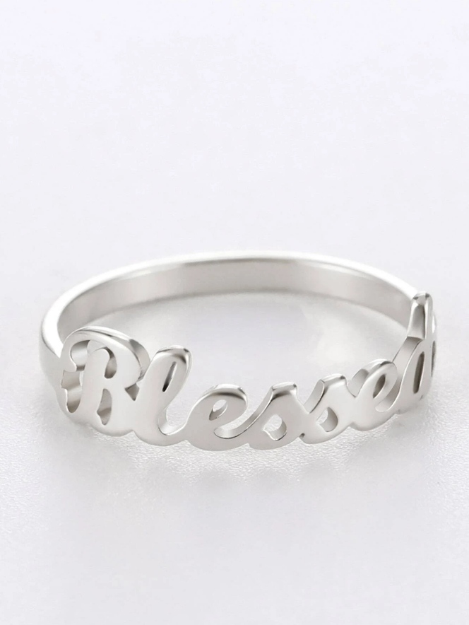 Nhẫn Unisex Trust God có thể điều chỉnh theo cỡ tay