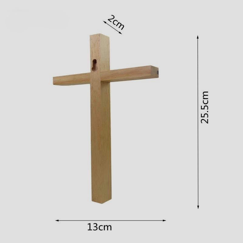 Thập tự giá gỗ 2 màu 26x13cm decor rất đẹp