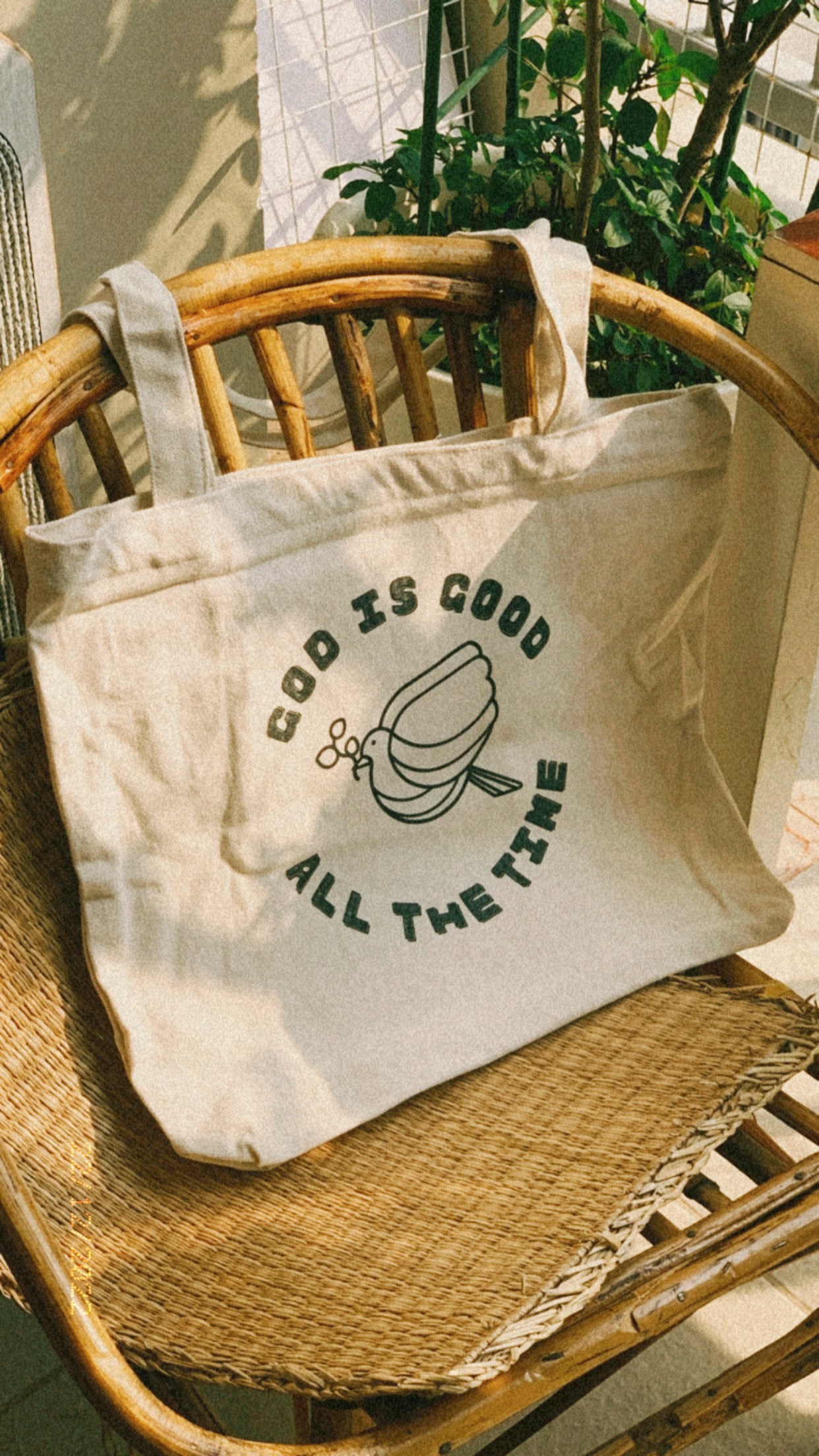 Túi Tote Cơ Đốc Thiết Kế Riêng Có Khóa Kéo 33x38Cm