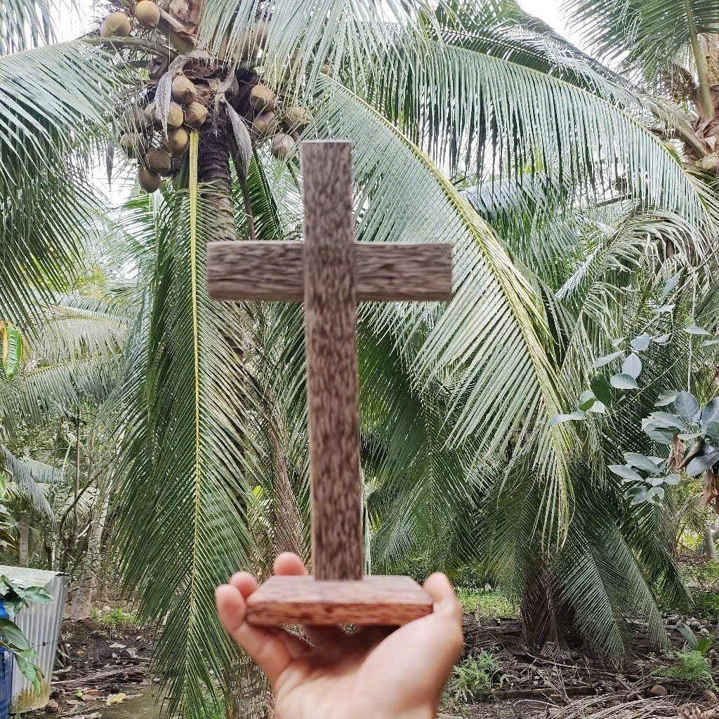[Gỗ Dừa, gỗ Quao Trắng] Thập tự thánh giá treo tường