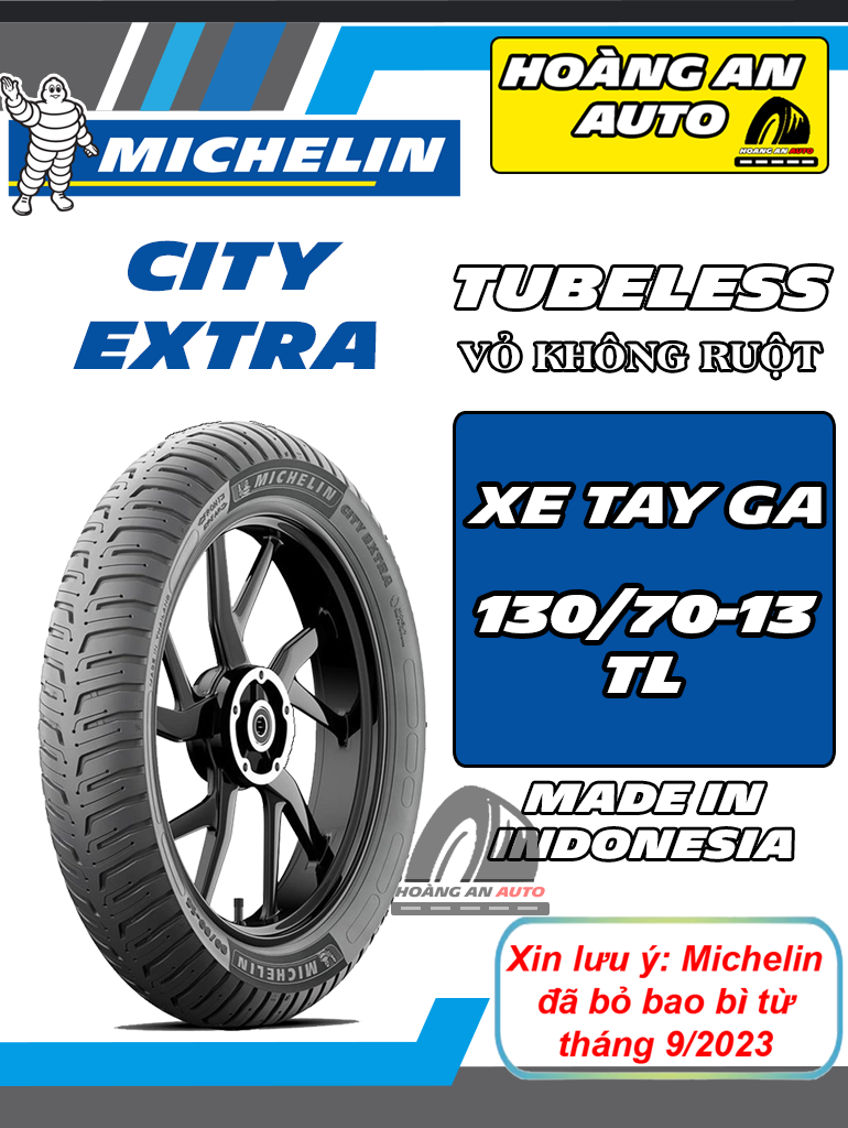 MICHELIN CITY EXTRA 130/70-13 - VỎ KHÔNG RUỘT