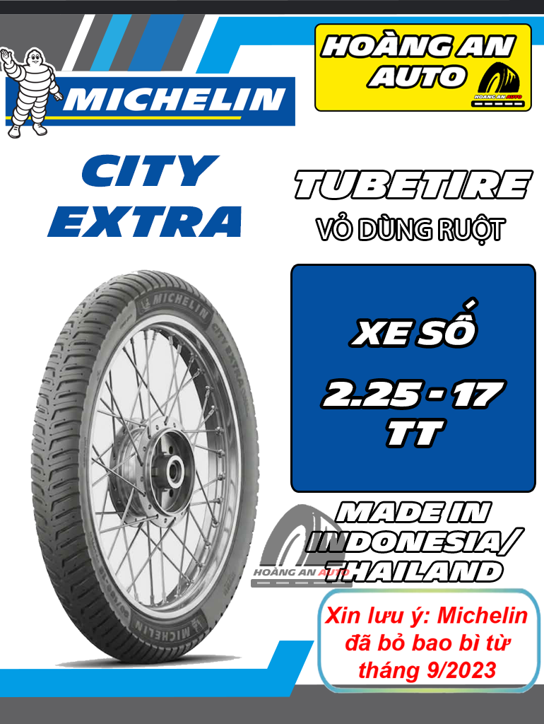 MICHELIN CITY EXTRA 2.75-17 TT - VỎ DÙNG RUỘT