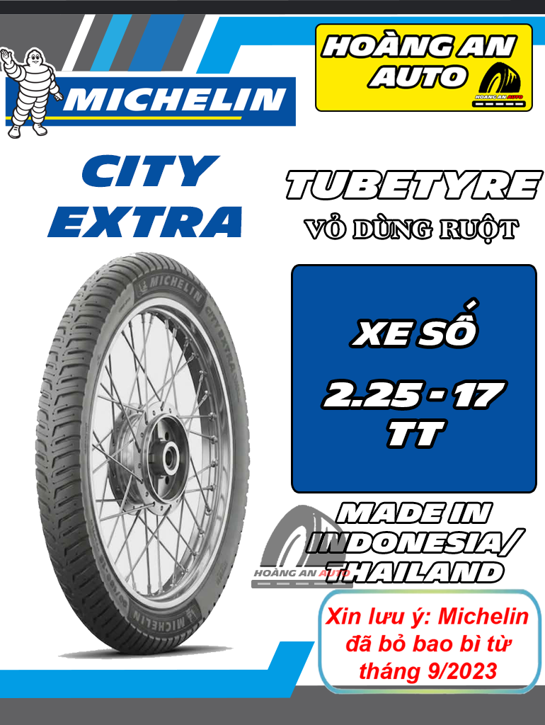 MICHELIN CITY EXTRA 2.25-17 TT - VỎ DÙNG RUỘT
