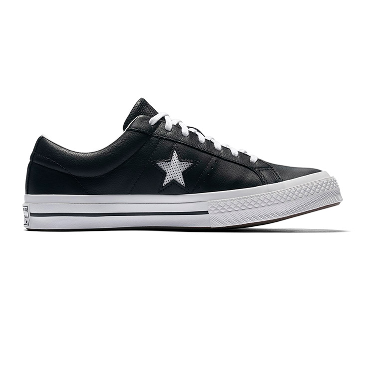 Giày Outlet Converse One Star Perf Leather thấp cổ da đen (ship- store) 158465V CTDD055 