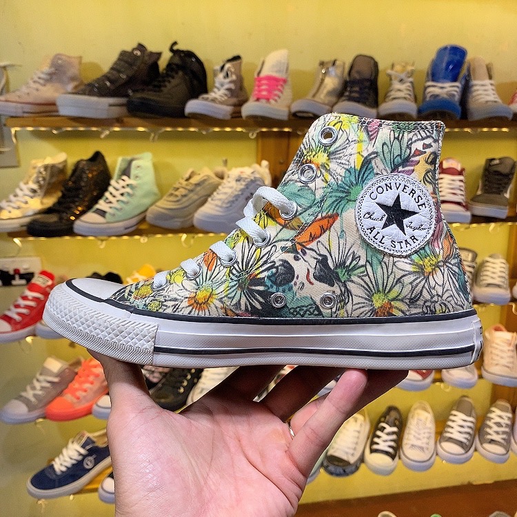 Giày Outlet Converse Missoni cao cổ vải họa tiết độn đế CCVH016 