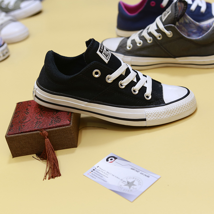 Giày Converse Madison thấp cổ vải đen (hai phiên bản) CTVD031 giay-Converse-madison
