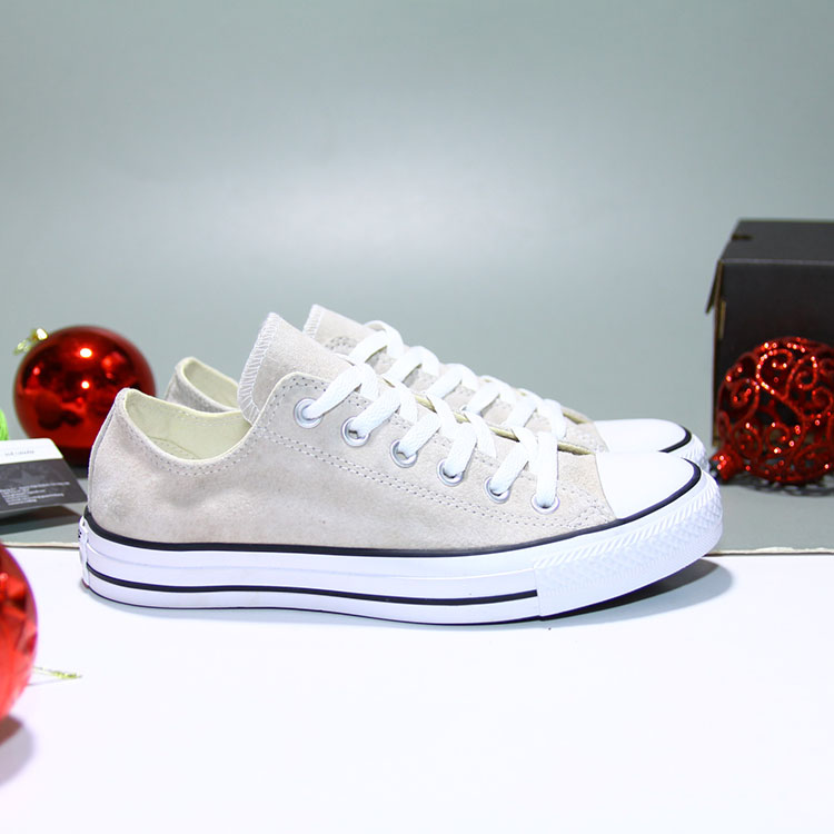 Giày Converse classic thấp cổ da lộn xám CTDX014 