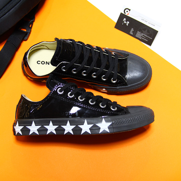 Giày Outlet Converse MC thấp cổ da đen CTDD030 