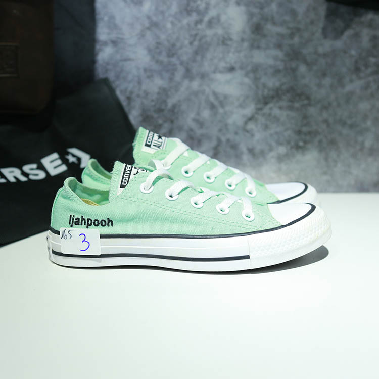 Giày Outlet Converse thấp cổ vải xanh COUT165 