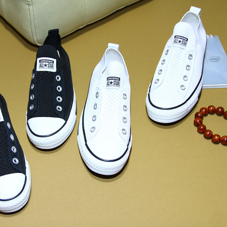 Giày Outlet Converse Shoreline Knit Slip thấp cổ vải trắng CTVT046 