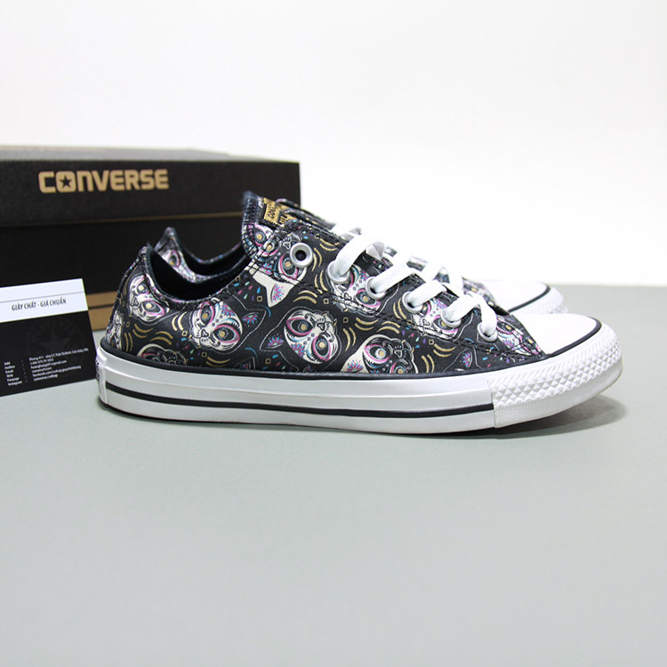 Giày Converse thấp cổ vải họa tiết CTVH038 