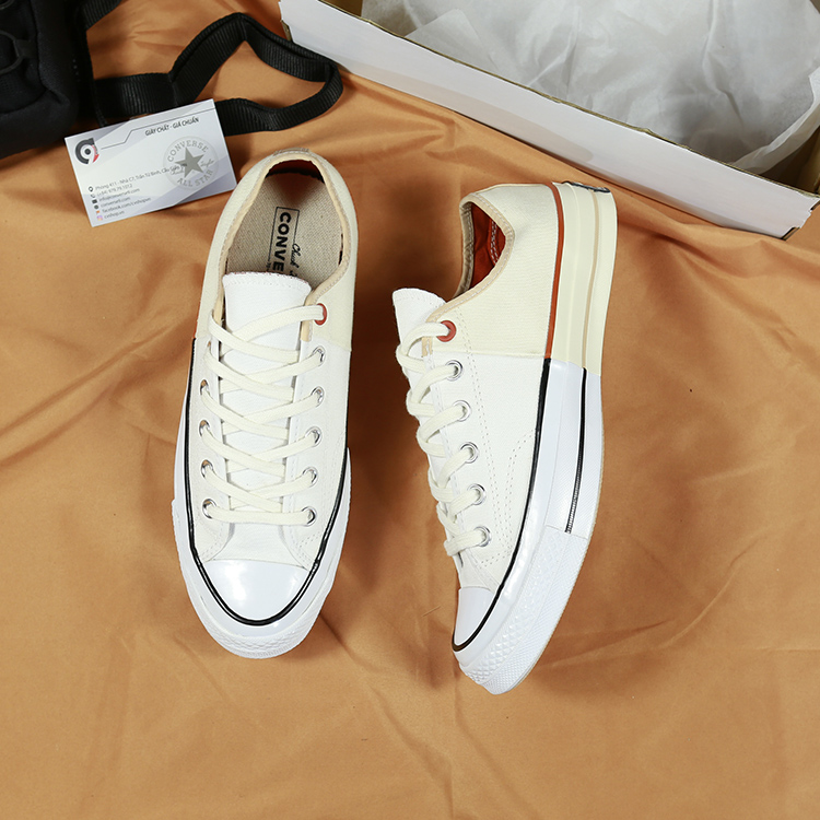 Giày Converse Sunblocked 1970s thấp cổ vải trắng CTVT090 Converse Sunblocked