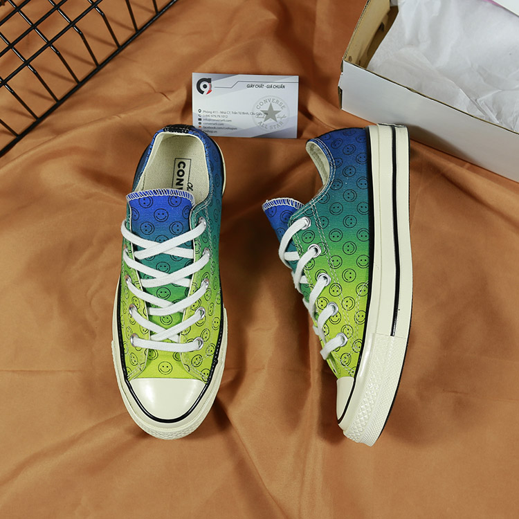 Giày Converse 1970s thấp cổ vải họa tiết CTVH101 Converse 1970s happy