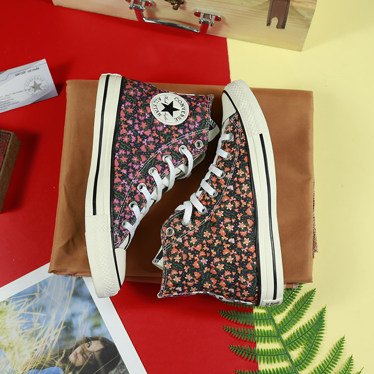Giày Converse floral cao cổ vải họa tiết CCVH089 