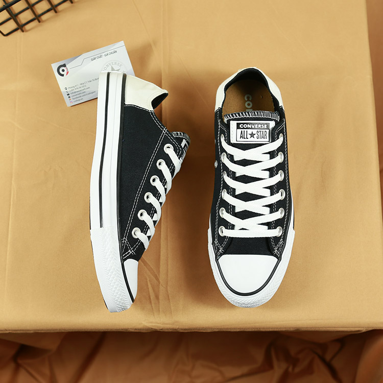 Giày Converse thấp cổ vải đen CTVD103 